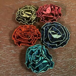 Glittery Rose Accessory Set 5 for $12